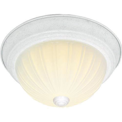 FLUSH 2 LIGHTS WHITE/FROST GLASS