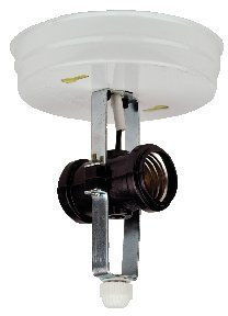 Double Bulb White Light Fixture
