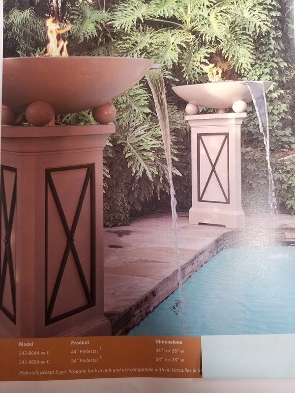 Fireball Pedestal with fountain