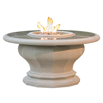 Amphora Firetable with Granite Insert Inverted