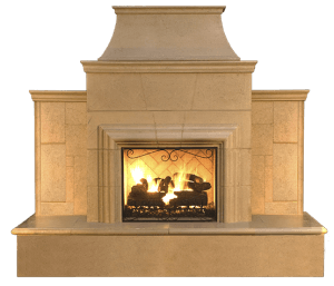 Grand Cordova Outdoor Fireplace