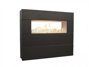 Milan Linear See-Thru Outdoor Fireplace
