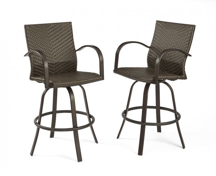 Naples Wicker Bar Stool