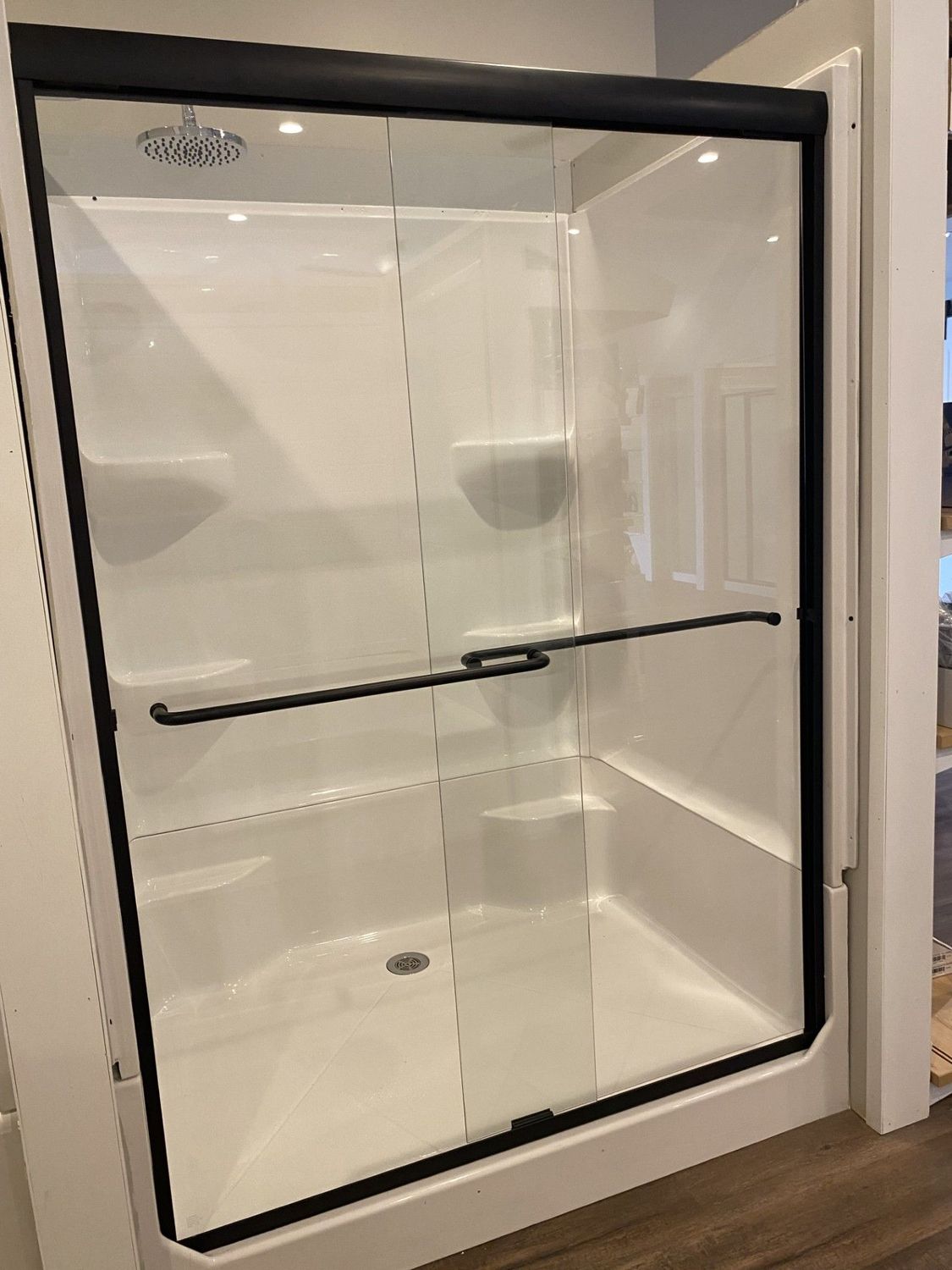 Elite 70" Shower Door, Style: Matte Black