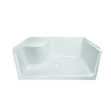 48x34 Lyons LH Seat Shower Pan White