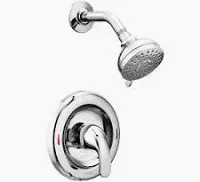 Single Lever Metal Shower Only Chrome/Round