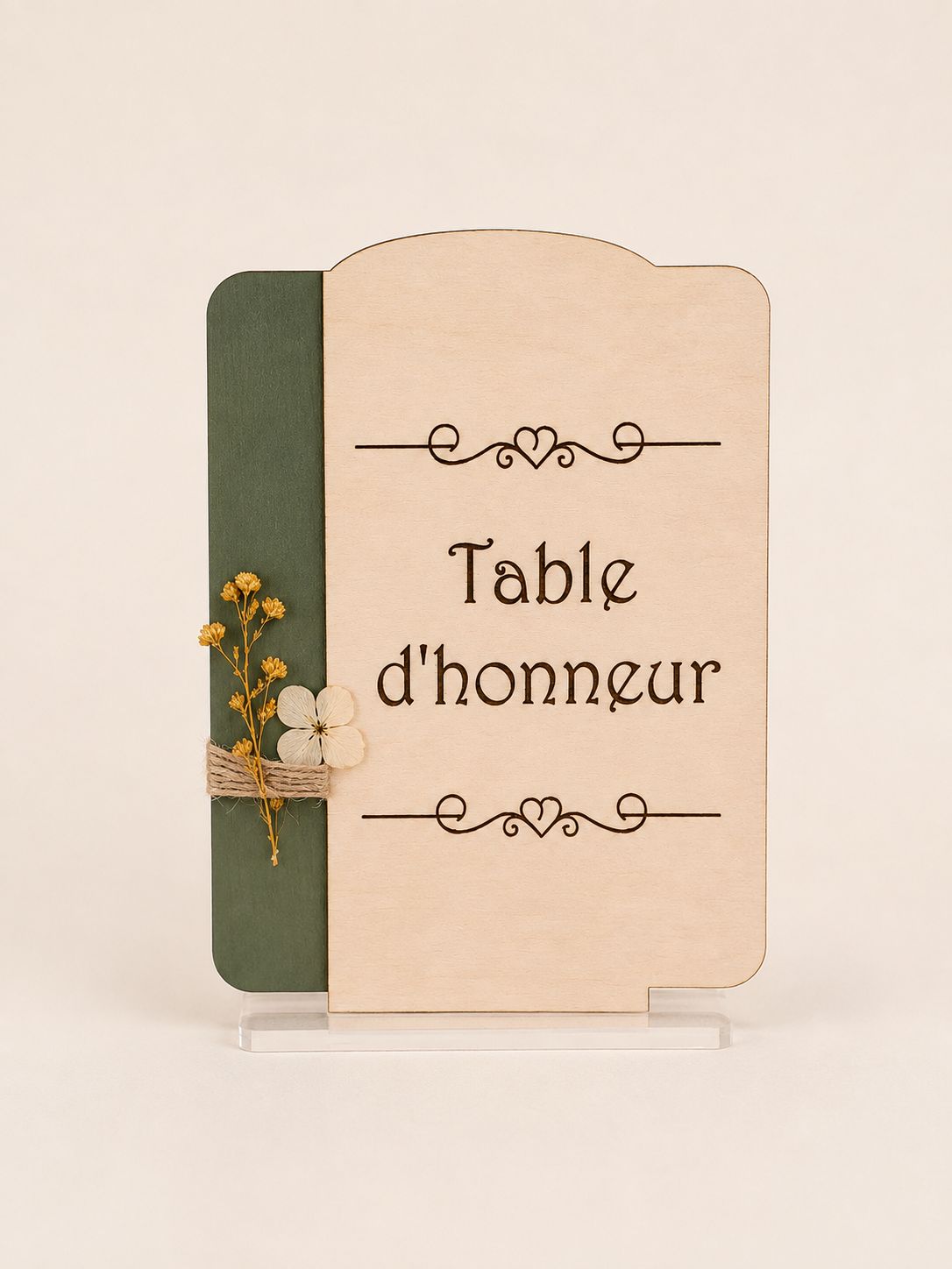 Numéros de table et Table d'honneur