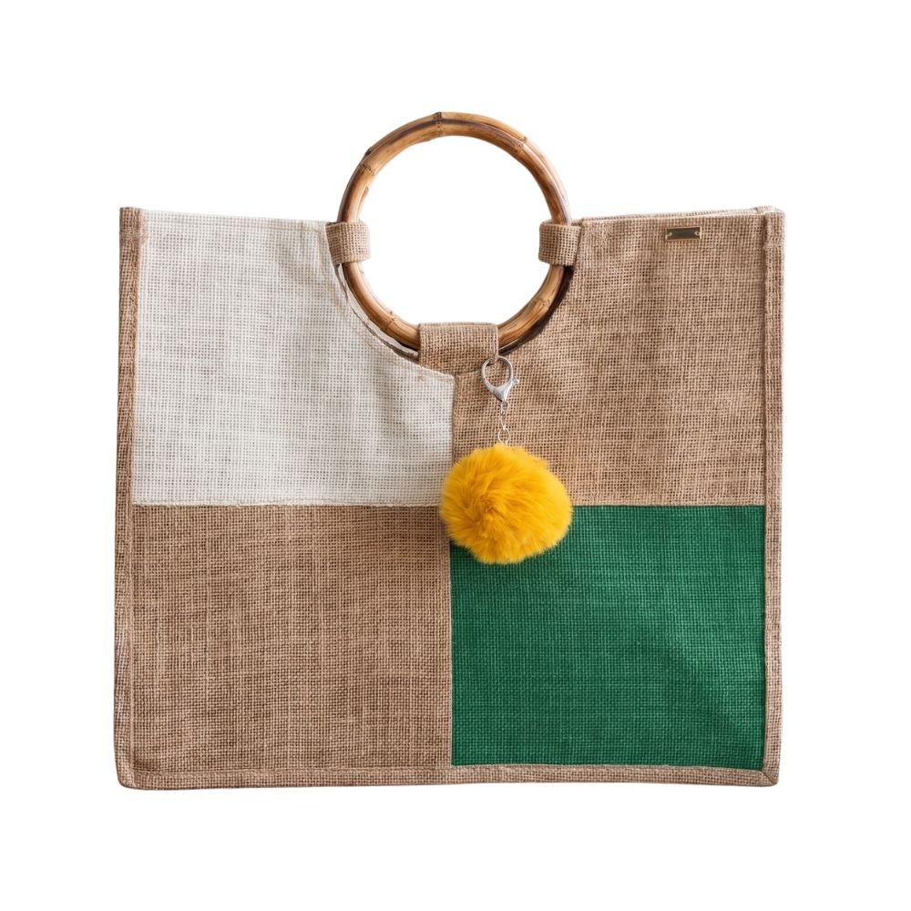 Peediama Quadrata Bamboo Handle Bag
