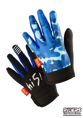 DLR Full-Finger Gloves - Camo Blue DLR Full-Finger Gloves - Camo Blue
