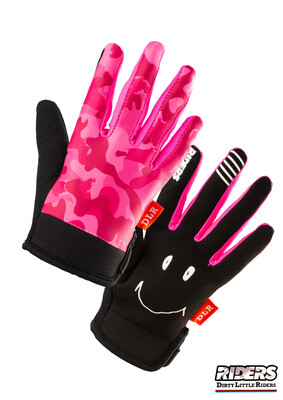DLR Full-Finger Gloves - Camo Pink DLR Full-Finger Gloves - Camo Pink