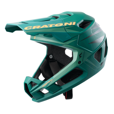 Cratoni Interceptor 2.0 Fullface Downhill Helmet Green  Neonorange Matt SM(54-58cm)