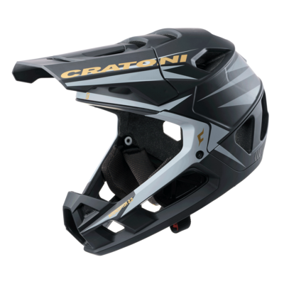 Cratoni Interceptor 2.0 Fullface Downhill Helmet Black Gold Matt SM (54-58cm)
