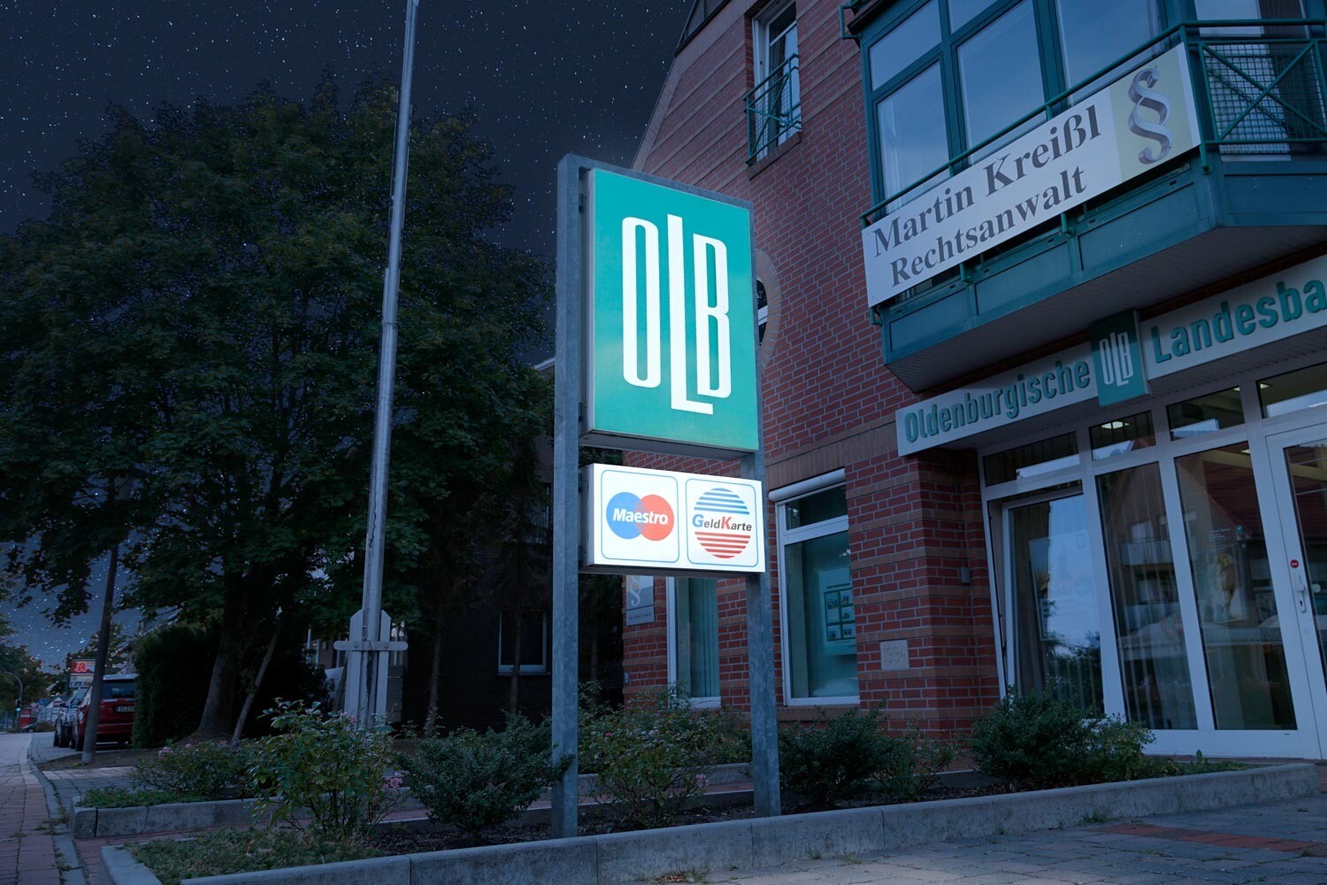 Standschild mit LED-Leuchkasten, H=1800 mm