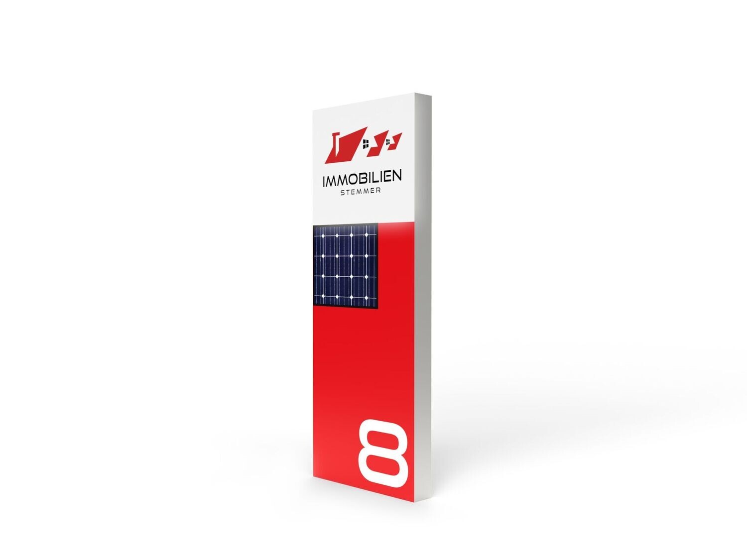 Werbepylon Solar, Lightbox, H=160 cm