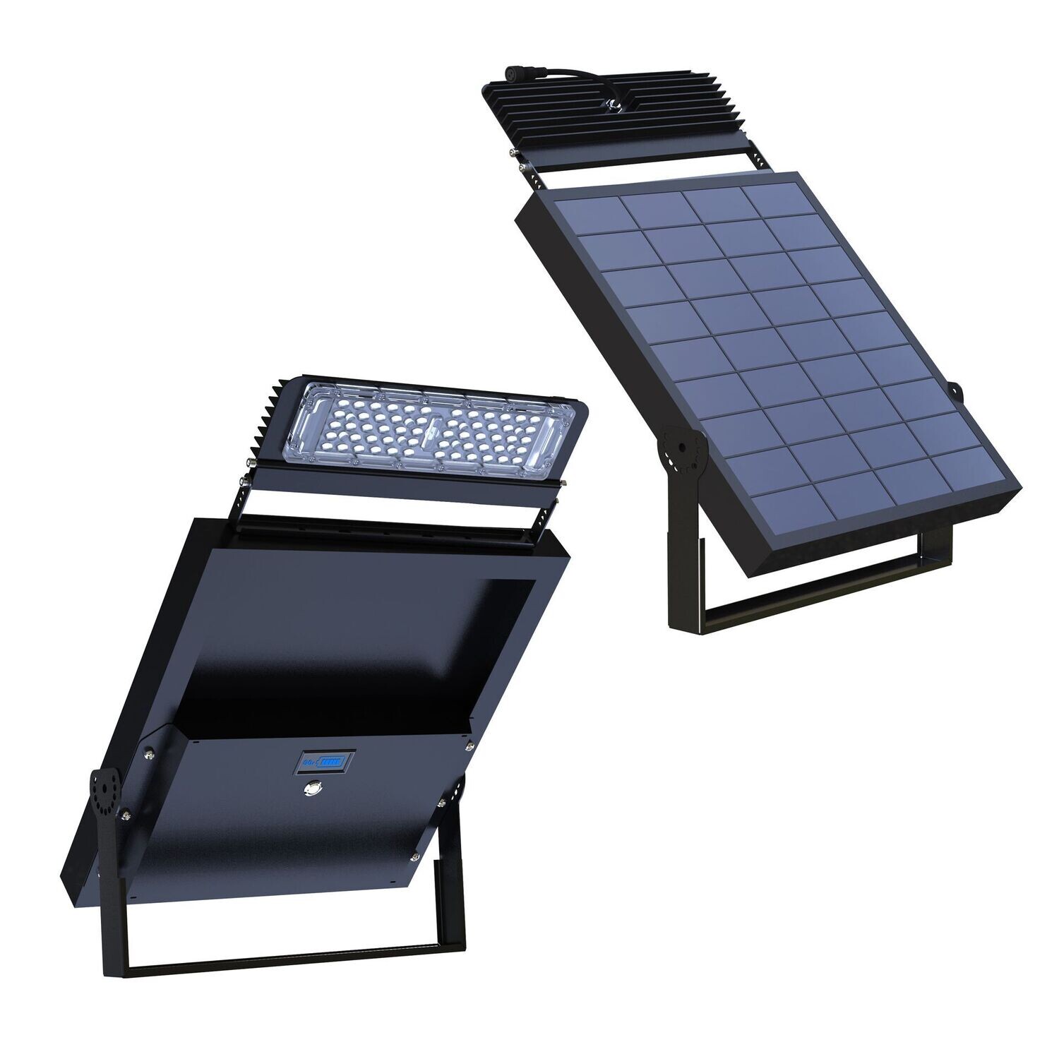 Werbepylon Solar, LED-Spotausleger, W=1/20