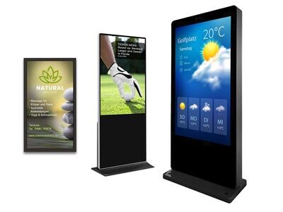 Digital-Signage - Displays und Software