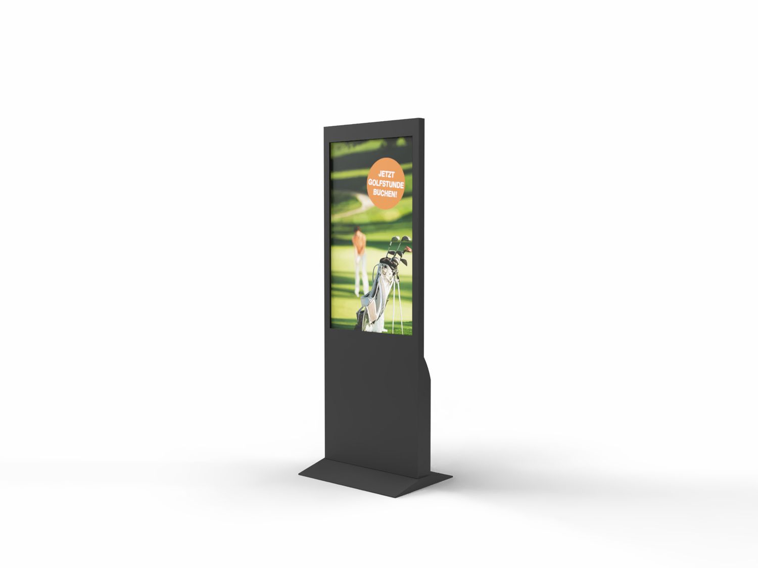 Digital signage indoor column, 43” monitor