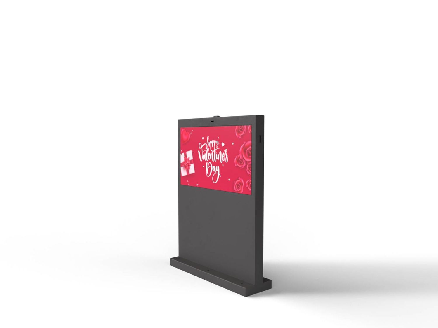Digital Signage Outdoor-Stele, Landscape Monitor, 55"