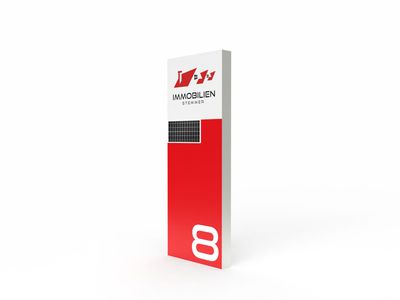 Solar-Werbepylon, Lightbox, H=160 cm Solar-Werbepylon, Lightbox, H=160 cm