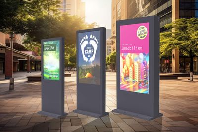 ​Digital-Signage-Stelen Standard, IP 65, 