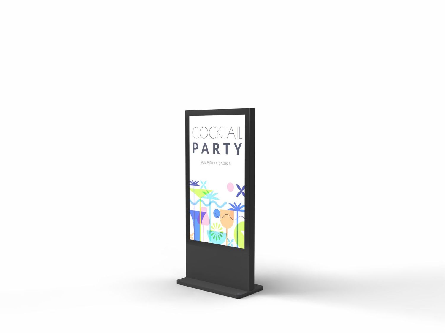 Digital-Signage-Stelen - SLIM Outdoor 65"