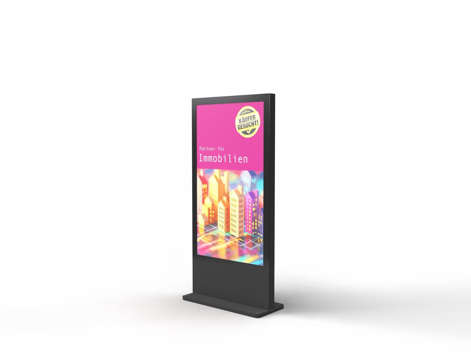 Digital-Signage-Stelen - SLIM Outdoor 75"