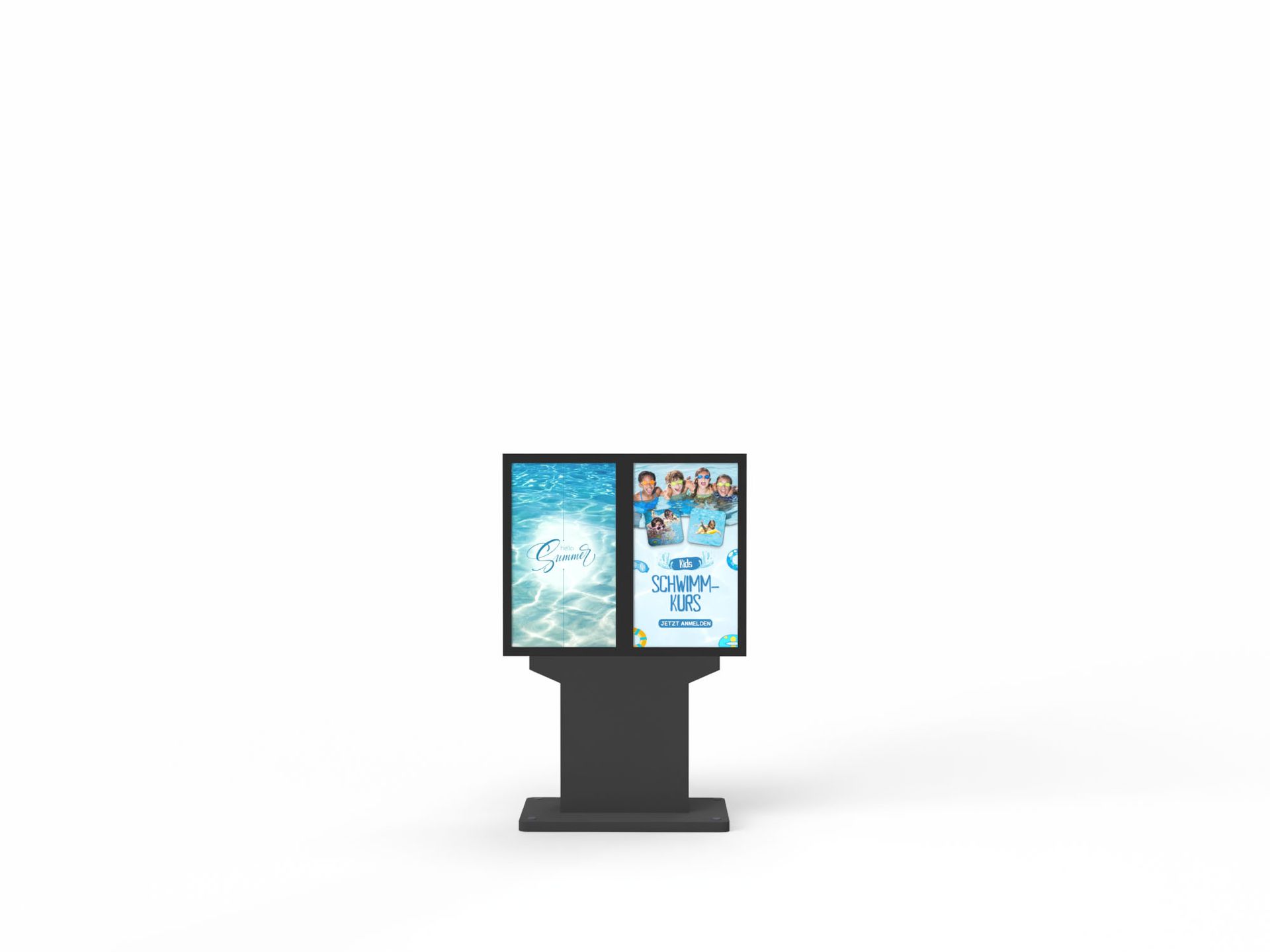 Digital-Signage-Stelen - SLIM ART 2er Display Outdoor 32