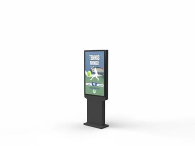 Digital-Signage-Stelen - SLIM ART Outdoor 49 Digital-Signage-Stelen - SLIM ART Outdoor 49", IP66