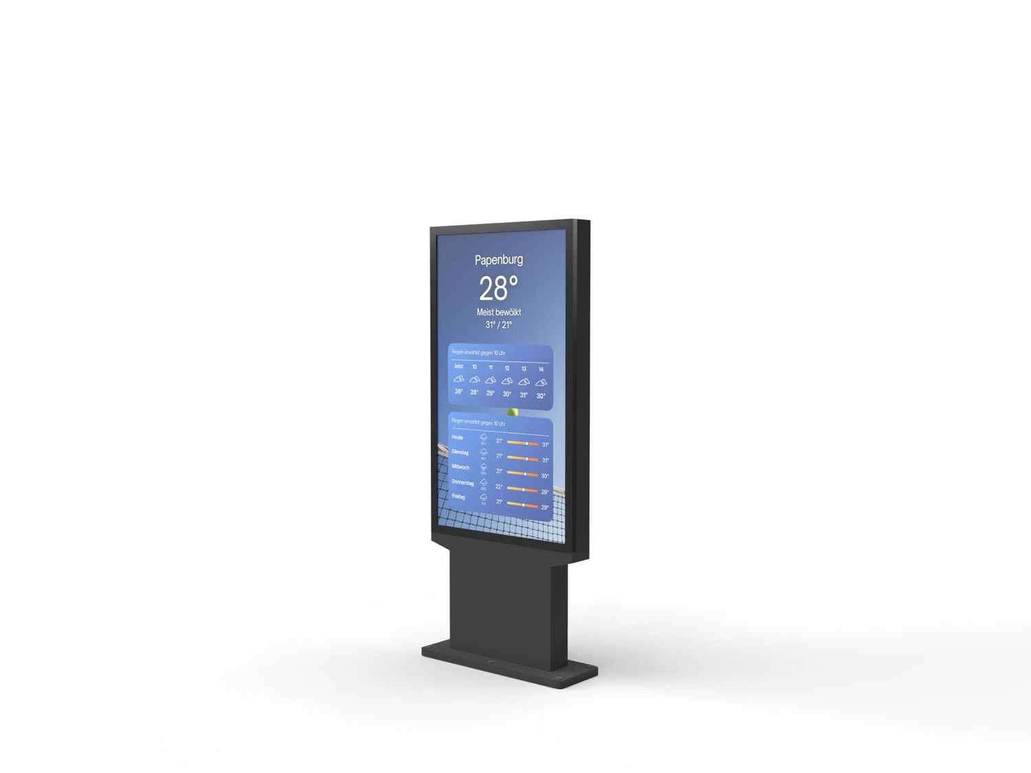 Digital-Signage-Stelen - SLIM ART Outdoor 65", IP66