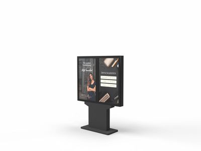Digital-Signage-Stelen - SLIM ART 2er Display Outdoor 49 Digital-Signage-Stelen - SLIM ART 2er Display Outdoor 49"