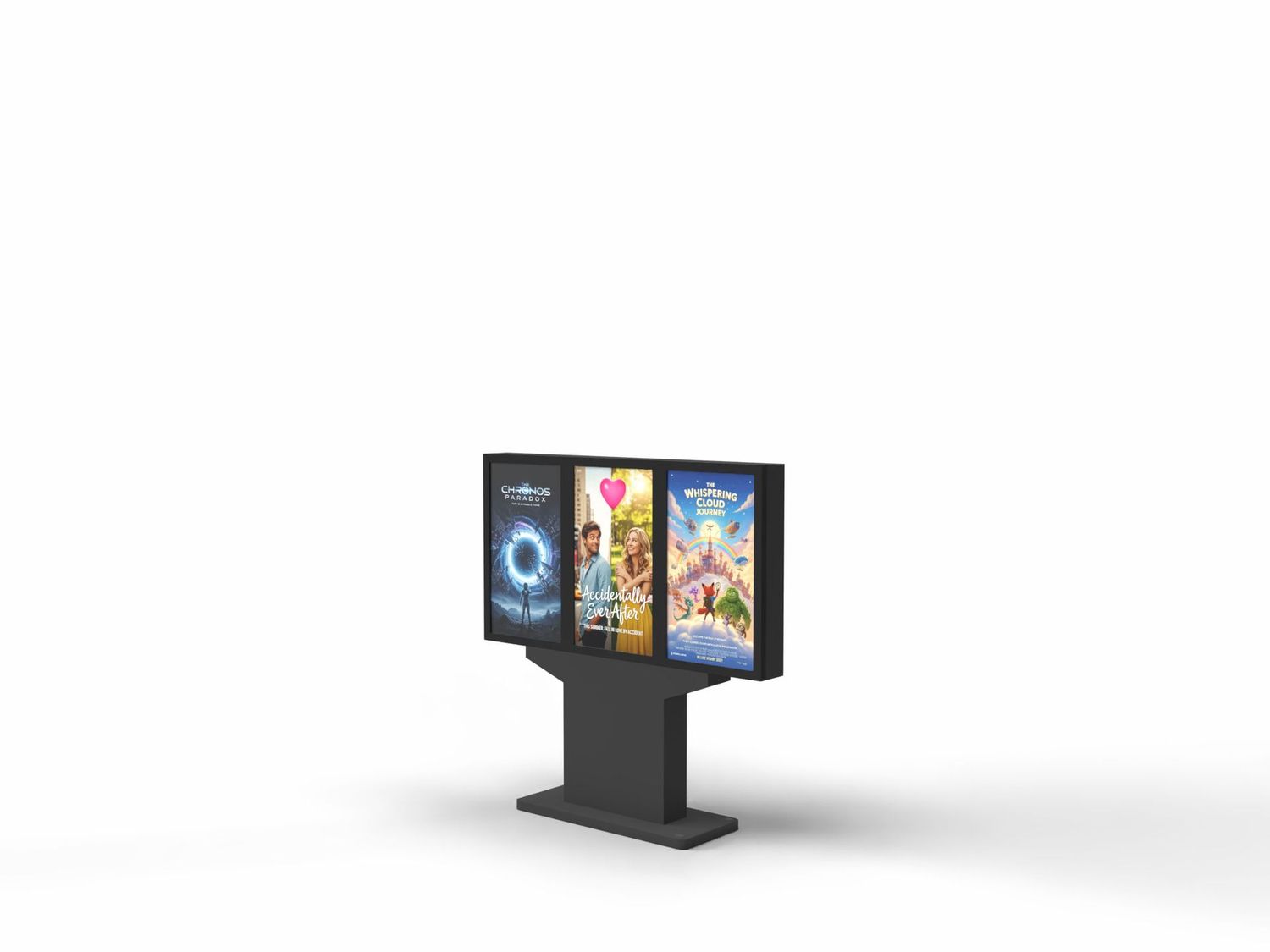 Digital-Signage-Stelen - SLIM ART 3er Display Outdoor 32"