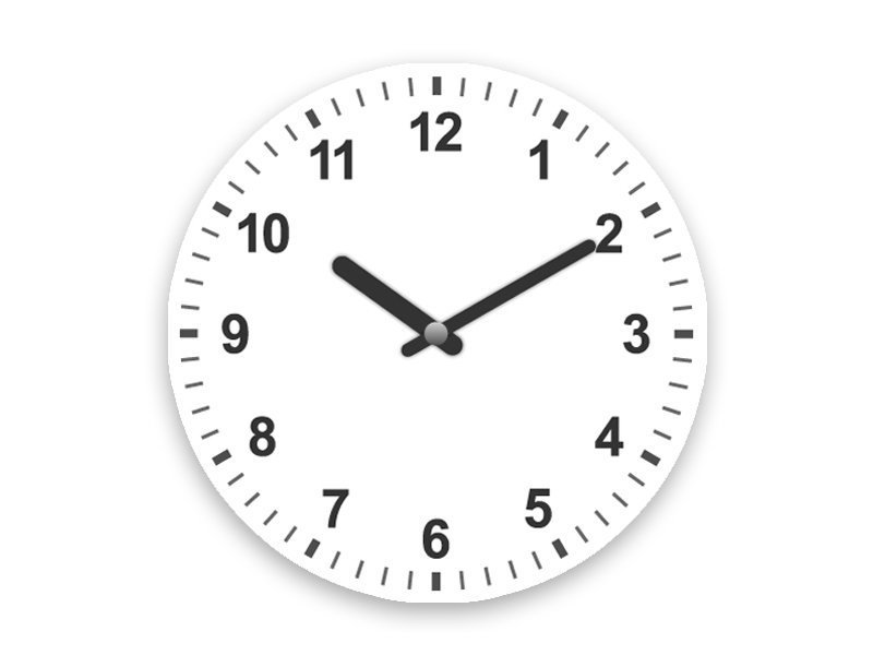 Analogue Radio Clock Display
