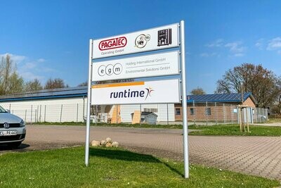 Wand- und Standschilder mit Pfosten