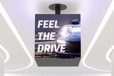 LED Cube Ceilingsign 43"