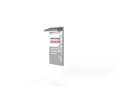 Solar-Signlight, LED-Spotausleger, BxH = 30 x 60 cm