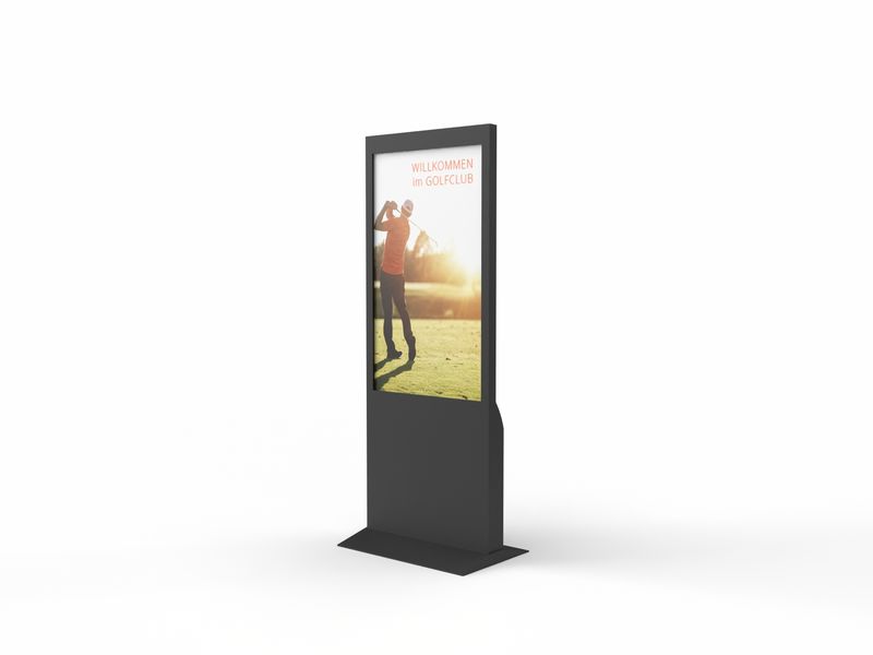Digital Signage Indoor-Stele, Monitor 49"