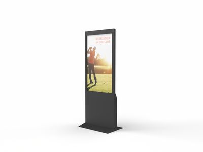 Digital Signage Indoor-Stele, Monitor 49"