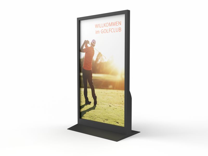 Digital Signage Indoor-Stele, Monitor 86"