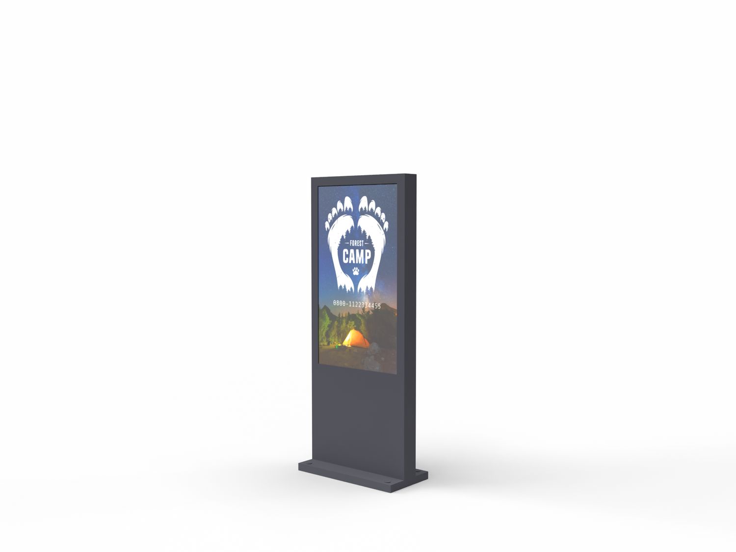 Digital Signage Outdoor-Stele, Monitor 55