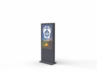 Digital Signage Outdoor-Stele, Monitor 55"