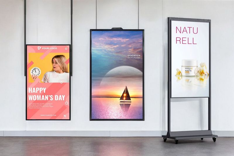Digital Signage – Helle Monitore für Schaufenster, 32" (weitere Größen: 43", 49", 55", 65", 75")