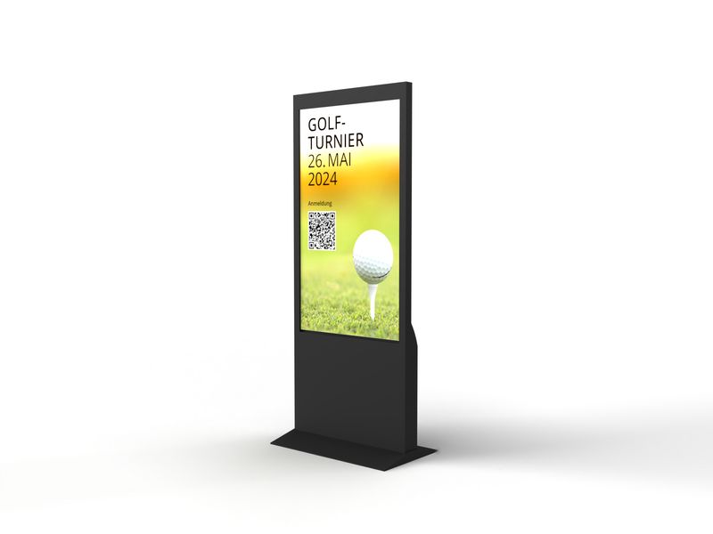 Digital Signage Indoor-Stele, Monitor 55"