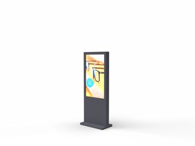 Digital Signage Outdoor-Stele, Monitor 49"