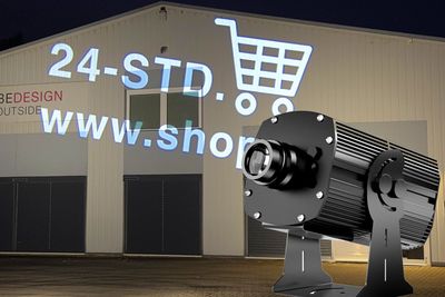 Werbeprojektor 600 Watt, 1 Gobo, statisch o. rotierend