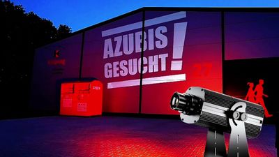 Job-Werbeprojektor 300 Watt, 4 o. 7 Gobos, statisch