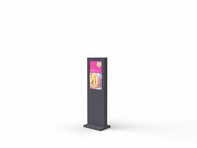 Digital Signage Outdoor-Stele, Monitor 32"