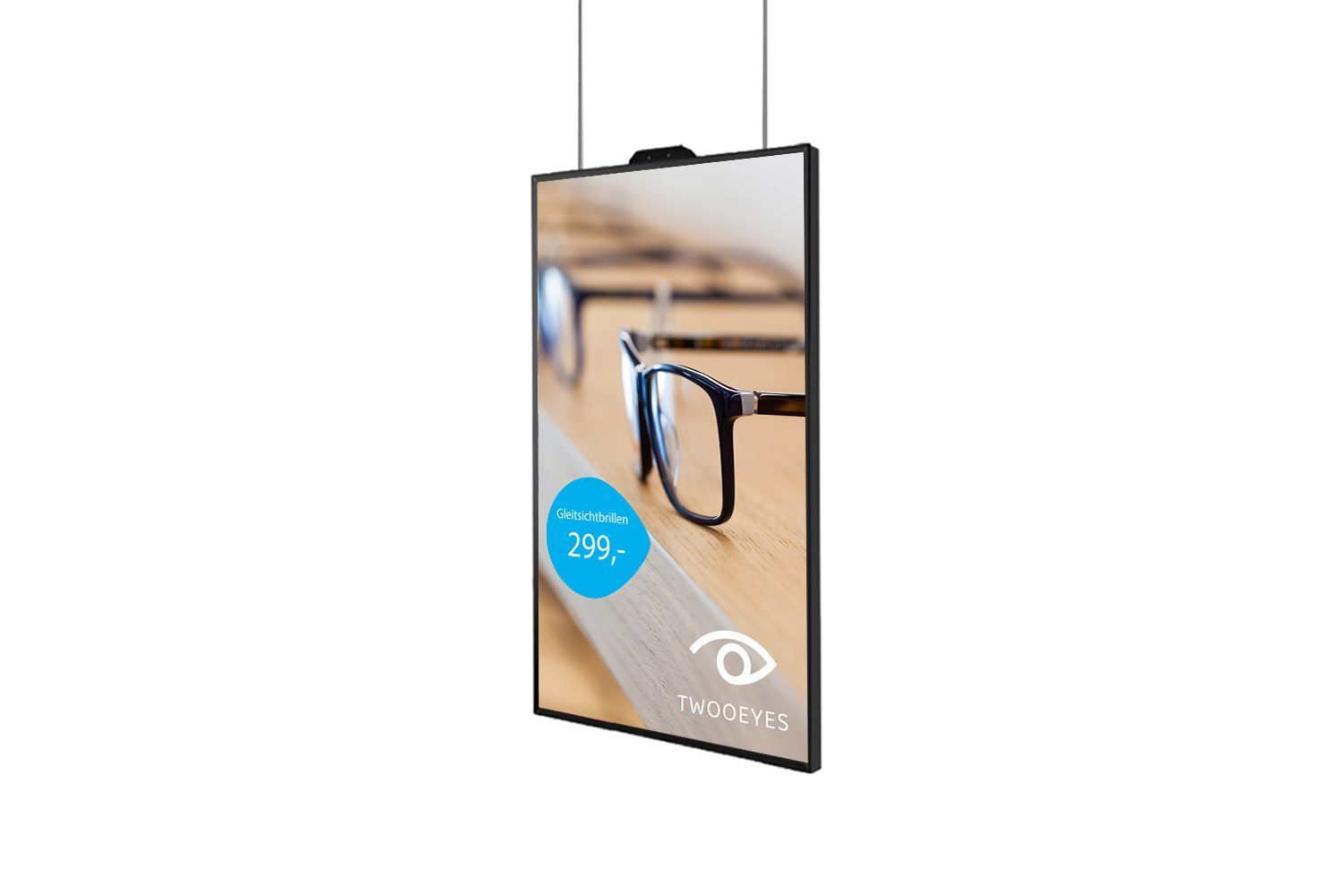 Digital Signage – Helle Monitore für Schaufenster, 55"