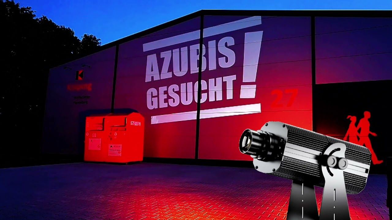 Job-Werbeprojektor 300 Watt, 4 Gobos, statisch