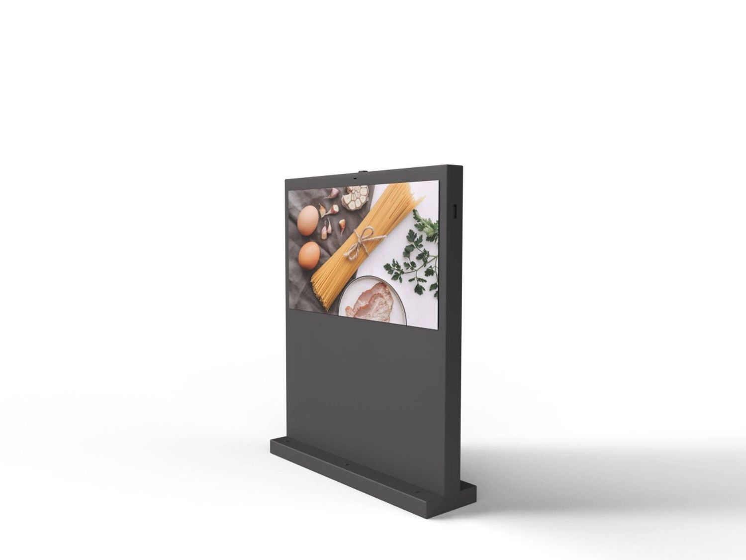 Digital Signage Outdoor-Stele, Landscape Monitor, 65"