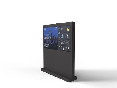 Digital Signage Outdoor-Stele, Landscape Monitor, 75"